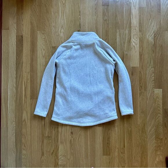 Athleta | cozy karma asymmetrical pullover in light gray - Picture 3 of 3